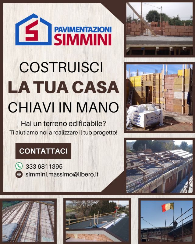 🏡Vorresti costruire la casa dei tuoi sogni?
🏗Possiedi un terreno edificabile?
👷‍♂️ Noi possiamo aiutarti a realizzare il tuo progetto a 360°, chiavi in mano.

👉 Contattaci subito per chiederci informazioni senza impegno al 📞 333 6811395

🏡 Pavimentazioni e Ristrutturazioni Simmini
.
.
.
.
.
#ediliziasimmini #simmini #ristrutturazioni #pavimentazioni #costruzioni #edilizia #rivestimenti #roma #viterbo #civitacastellana #fabricadiroma #costruire